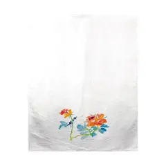 Betsy Drake Bird & Roses Beach Towel Multicolor