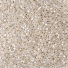 Miyuki Delica 50g Silver Lined Glass Beads, 11/0 White Opal (DB0221)