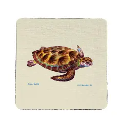 Betsy Drake Sea Turtle Neoprene Coaster Set of 4