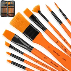 10Pcs Artist Paint Brushes Set for Acrylic Watercolor Art Craft Painting Brush