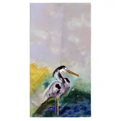 Betsy Drake Betsy's Blue Heron Beach Towel Multicolor