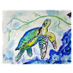 Betsy Drake Yellow Sea Turtle Place Mat Set of 4