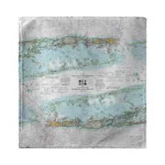 Betsy Drake Sugarloaf Key to Key West, FL Nautical Map Kitchen Towel