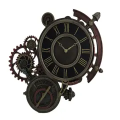 Mechanical Steampunk Astrolabe Star Tracker Wall Clock 17 Inch