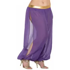 Adult's Desert Arabian Persian Princess Purple Haram Pants Costume Accessory