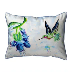 Hovering Hummingbird Extra Large Pillow 20x24 &ndash; Zippered
