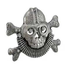Aviator Skull & Crossbones Belt Buckle Pilot Flying