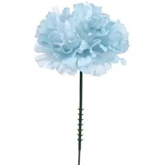 LGBT Carnation Picks: Set of 100, 3.5" Wide, Silk Flowers, Floral Home by Artificial Flowers Blue