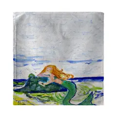 Betsy Drake Mermaid on Rock Beach Towel
