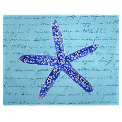 Betsy Drake Blue Starfish Place Mat Set of 4