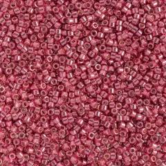 Miyuki Delica 5.2g Duracoat Galvanized Glass Beads, 11/0 Hot Pink DB1840