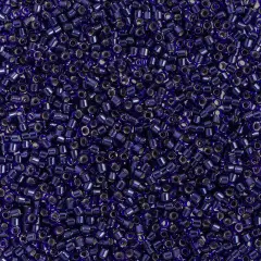 Miyuki Delica 50g Transparent Glass Beads, 11/0 Cobalt Blue DB0183