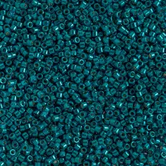Miyuki Delica 5.2g Duracoat Galvanized Glass Beads, 11/0 Turquoise DB2514