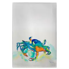 Betsy Drake Orange Crab Guest Towel