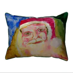 Betsy Drake Santa Face Extra Large 20 X 24 Indoor / Outdoor Pillow