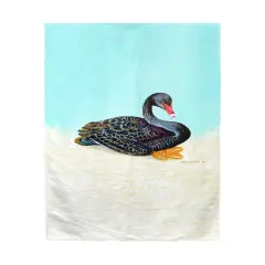 Betsy Drake Black Swan Beach Towel Multicolor