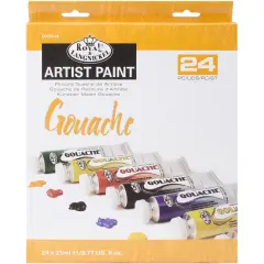 Royal & Langnickel(R) Gouache Acrylic Paints 21ml 24/Pkg-Assorted Colors