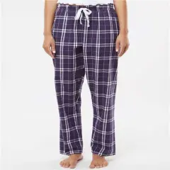 Luxurious Haley Flannel Pant | RADYAN&reg; Purple/ white