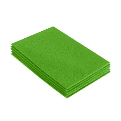 FabricLA Acrylic Felt Sheets for Crafts - Precut 9" X 12" Inches (20 cm X 30 cm) Felt Squares - Use Felt Fabric Craft Sheets for DIY, Costume, and Decoration | Lime - 5 Pieces