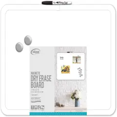 Board Dudes Magnetic Framed Dry Erase Board-23"X17"