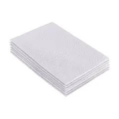 FabricLA Acrylic Felt Sheets for Crafts - Precut 9" X 12" Inches (20 cm X 30 cm) Felt Squares - Use Felt Fabric Craft Sheets for DIY, Costume, and Decoration | White - 6 Pieces