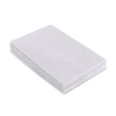 FabricLA Acrylic Felt Sheets for Crafts - Precut 9" X 12" Inches (20 cm X 30 cm) Felt Squares - Use Felt Fabric Craft Sheets for DIY, Costume, and Decoration | White - 5 Pieces