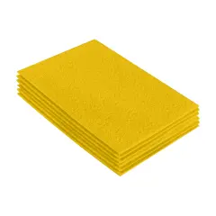FabricLA Acrylic Felt Sheets for Crafts - Precut 9" X 12" Inches (20 cm X 30 cm) Felt Squares - Use Felt Fabric Craft Sheets for DIY, Costume, and Decoration | Yellow - 6 Pieces