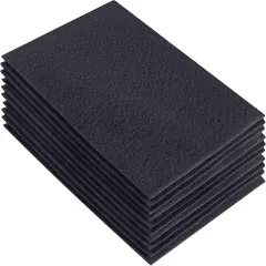 FabricLA Acrylic Felt Sheets for Crafts - Precut 9" X 12" Inches (20 cm X 30 cm) Felt Squares - Use Felt Fabric Craft Sheets for DIY, Hobby, Costume, and Decoration | Dark Grey - 10 Pieces