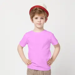 Gildan&reg; Heavy Cotton Toddler Short Sleeve Crewneck T-Shirt Light pink