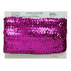 5 yards of 8 Row Sequin Stretch | 5 yard cut Fuchsia