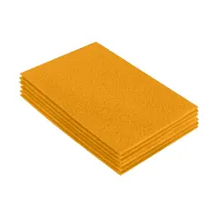 FabricLA Acrylic Felt Sheets for Crafts - Precut 9" X 12" Inches (20 cm X 30 cm) Felt Squares - Use Felt Fabric Craft Sheets for DIY, Hobby, Costume, and Decoration | Gold - 6 Pieces
