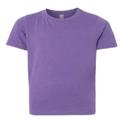 Next Level&reg; Youth Short Sleeve Crewneck CVC T-Shirt Purple rush