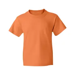 JERZEES&reg; Dri Power Youth 50/50 Poly Cotton Crewneck Short Sleeve T-Shirt Tennessee orange