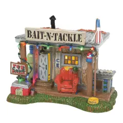 Department 56 Department 56 Snow Village Selling the Bait Shop Lighted Christmas Building #6011426 Brown