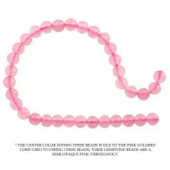 Rose Quartz Round Beads 4mm (16" Strand)