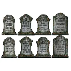 Beistle - Tombstone Cutouts - 15" - 12 Pack