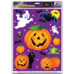Beistle - Pumpkin Patch Clings - 12" x 17" Sh - 12 Pack