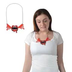 Beistle - Bloody Fangs Necklace - 16" - 12 Pack