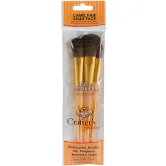 Crafter's Choice Camel Brush Set-3/Pkg