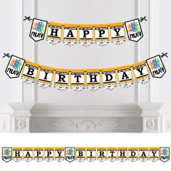 Big Dot of Happiness Set the Pace - Running - Birthday Party Bunting Banner - Birthday Party Decorations - Happy Birthday