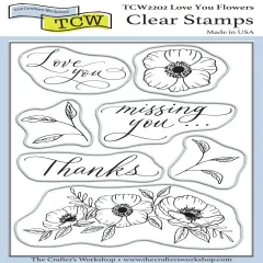 Crafter's Workshop Clear Stamps 4"X6"-Love You Flowers