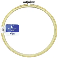 Janlynn Wood Embroidery Hoop 6"-Natural
