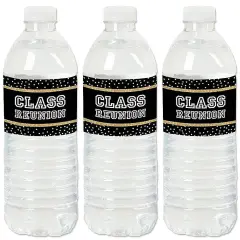 Big Dot of Happiness Reunited - School Class Reunion Party Water Bottle Sticker Labels - Set of 20
