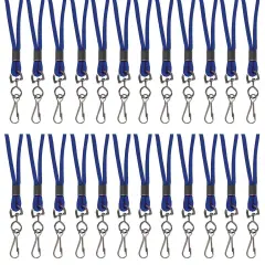 Standard Lanyard, Blue, Swivel Hook, Pack of 24