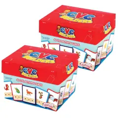 CVC Builders Activity Cards, 48 Per Set, 2 Sets