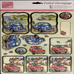 Anita's Foiled Decoupage Die-cut Embellishments-Countryside Travels