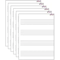 Create Music Masterpieces with Music Staff Paper Wipe-Off&reg; Charts | Pack of 6 | Ages 6 to 11