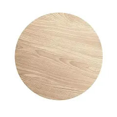NATURAL 6 Rustic 13" Wooden Round Disposable Paper PLACEMATS