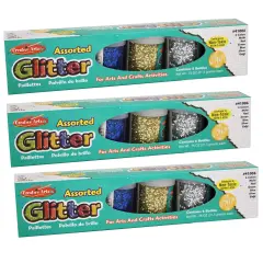 Creative Arts&trade; Glitter Set, 6 Per Pack, 3 Packs