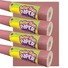 Better Than Paper&reg; Bulletin Board Roll, 4' x 12', Deep Rose, 4 Rolls